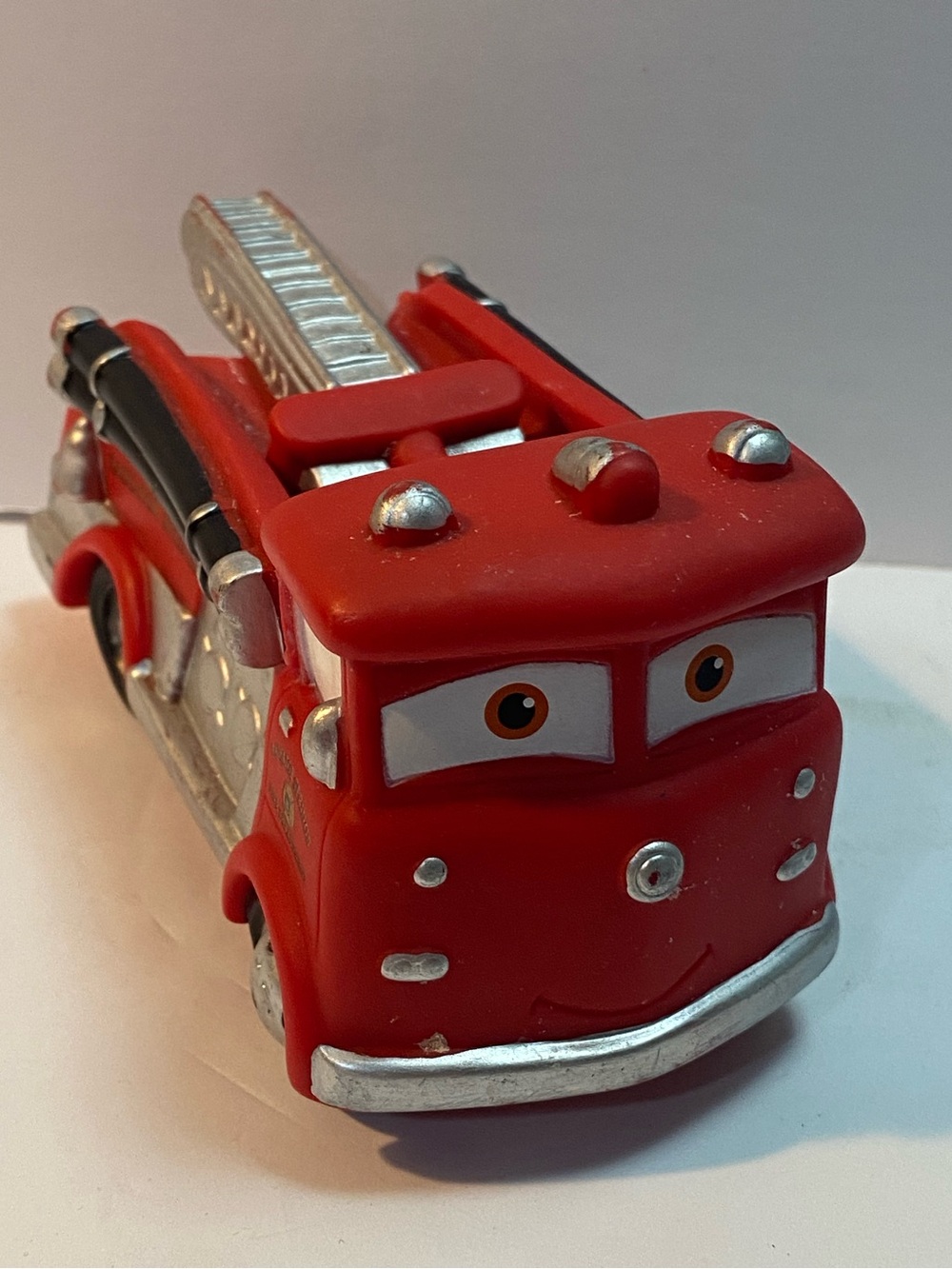 Disney Pixar Radiator Springs Red The Fire Truck rubber baby or bath toy